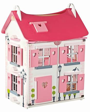 Кукольный домик – Мадмуазель, с мебелью и куклами 